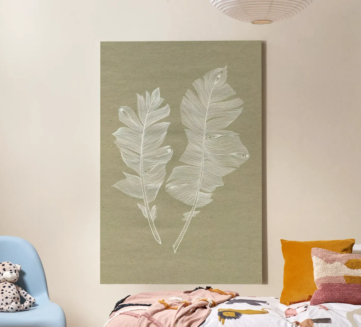 Feathers canvas by youdesignme