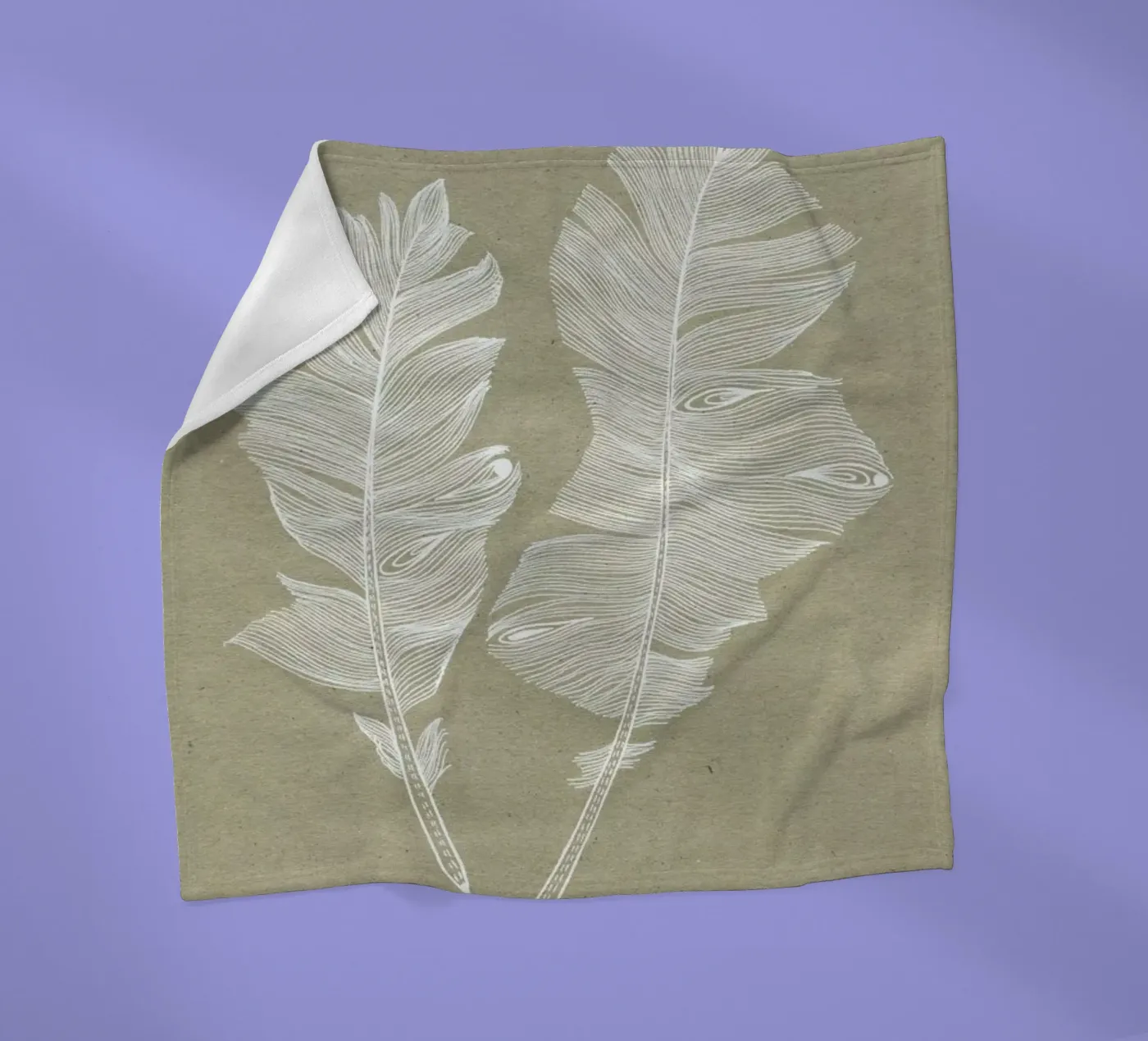 Feathers fleecedeken van youdesignme