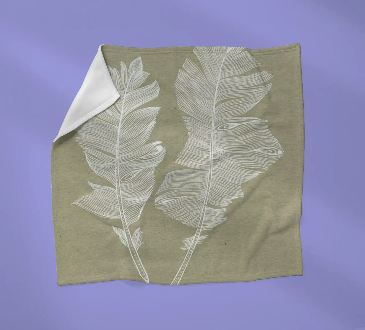 Feathers fleecedeken van youdesignme