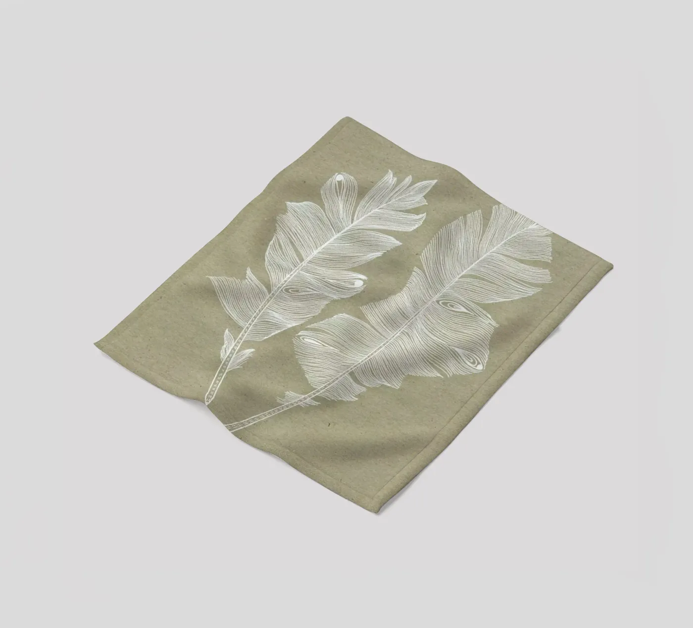 Feathers Fleecedecke von youdesignme