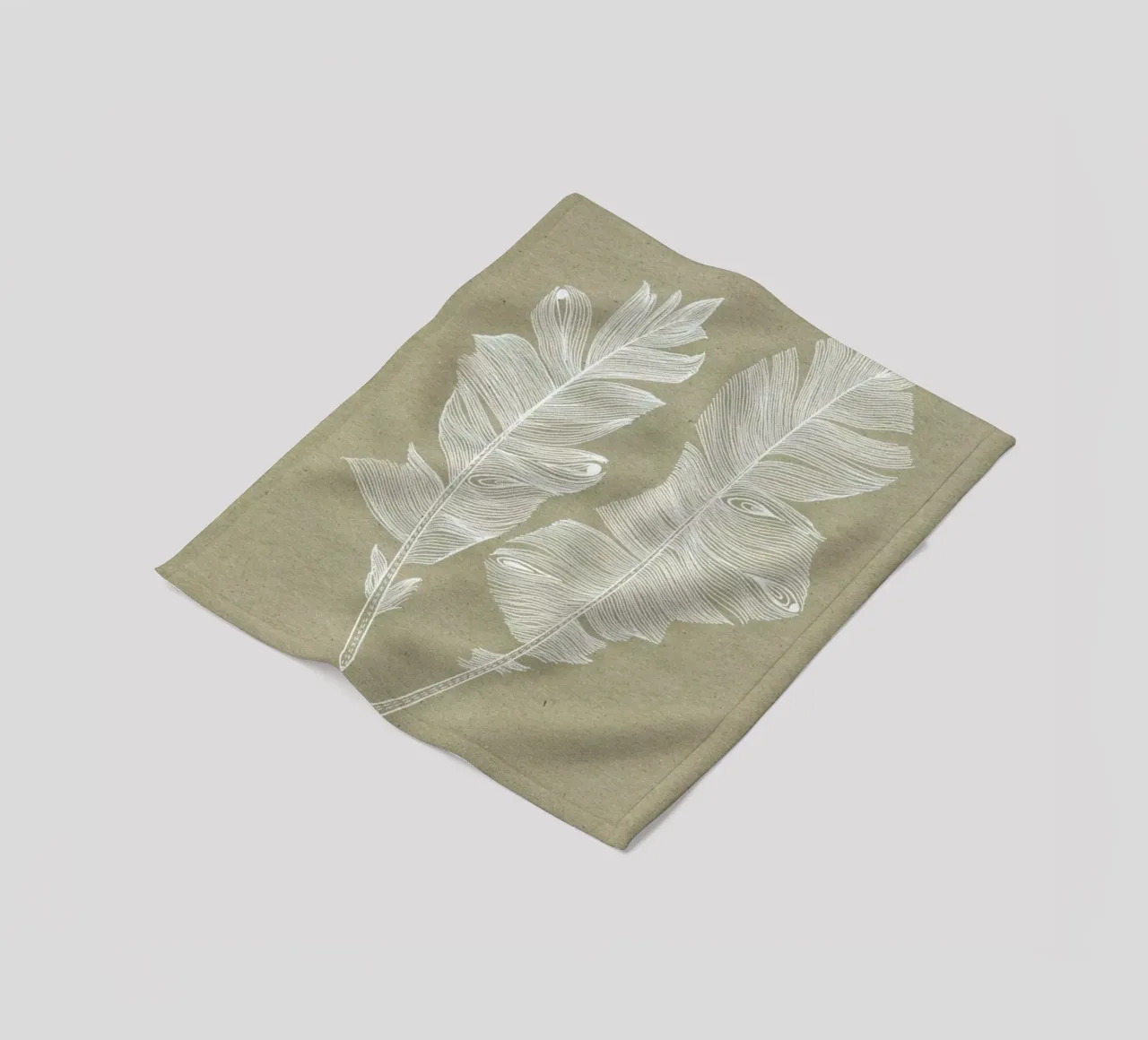 Feathers fleecedeken van youdesignme