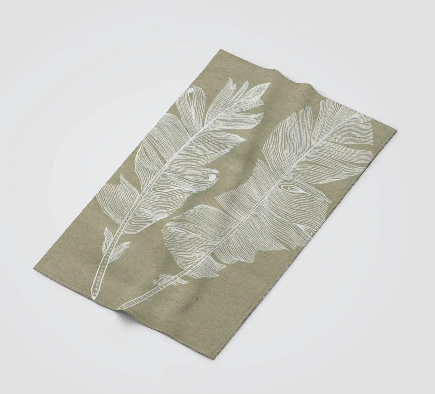 Feathers Fleecedecke von youdesignme
