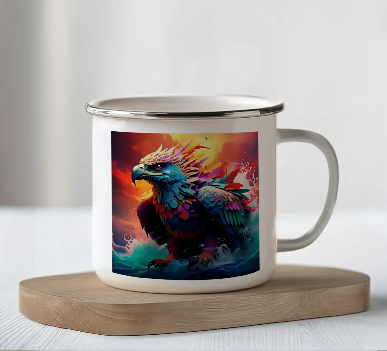 Seeadler_Stil_J_2 tazza in smalto da Tierisch bunt by LK