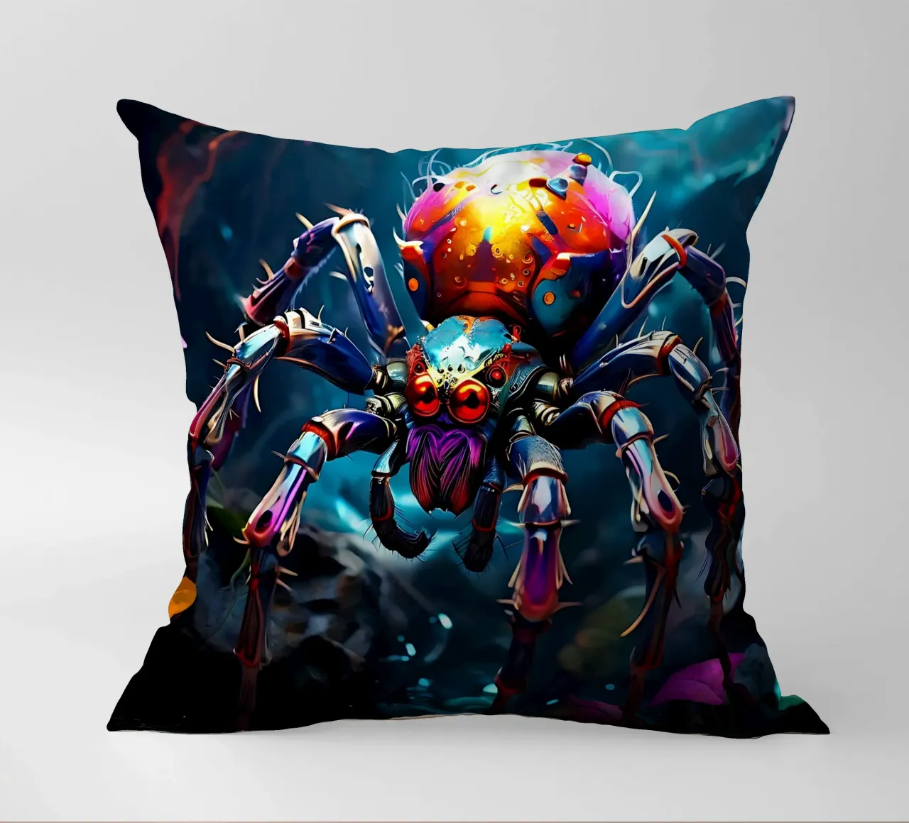 Spider_Style_J_1 cuscino da Tierisch bunt by LK