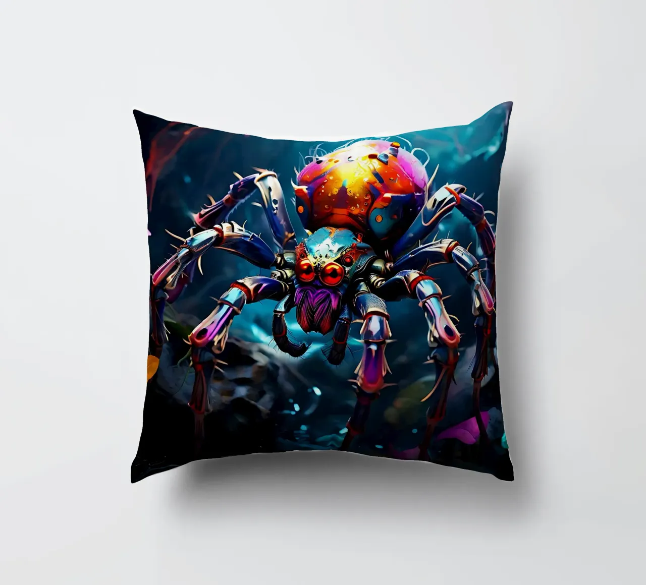 Spider_Style_J_1 cuscino da Tierisch bunt by LK