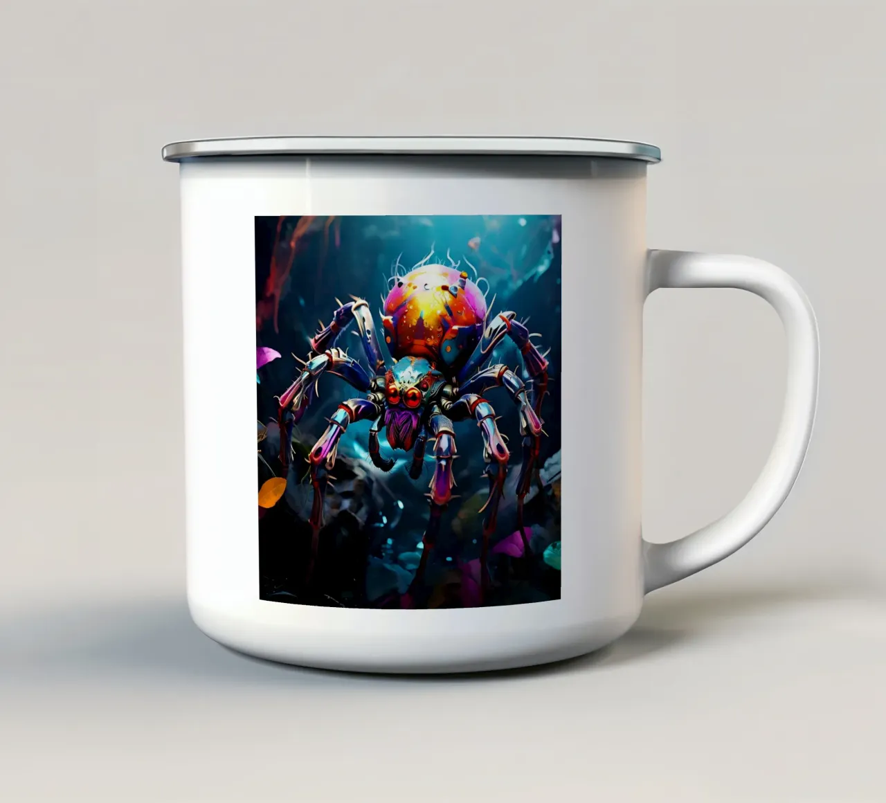 Spider_Style_J_1 tazza in smalto da Tierisch bunt by LK