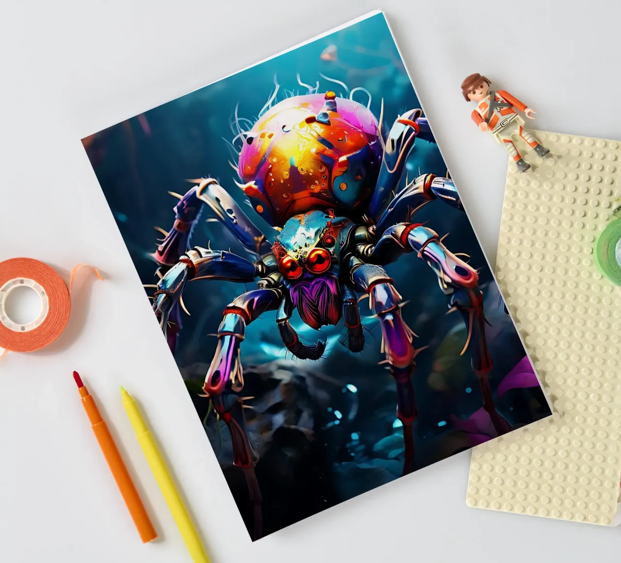 Spider_Style_J_1 notebook by Tierisch bunt by LK