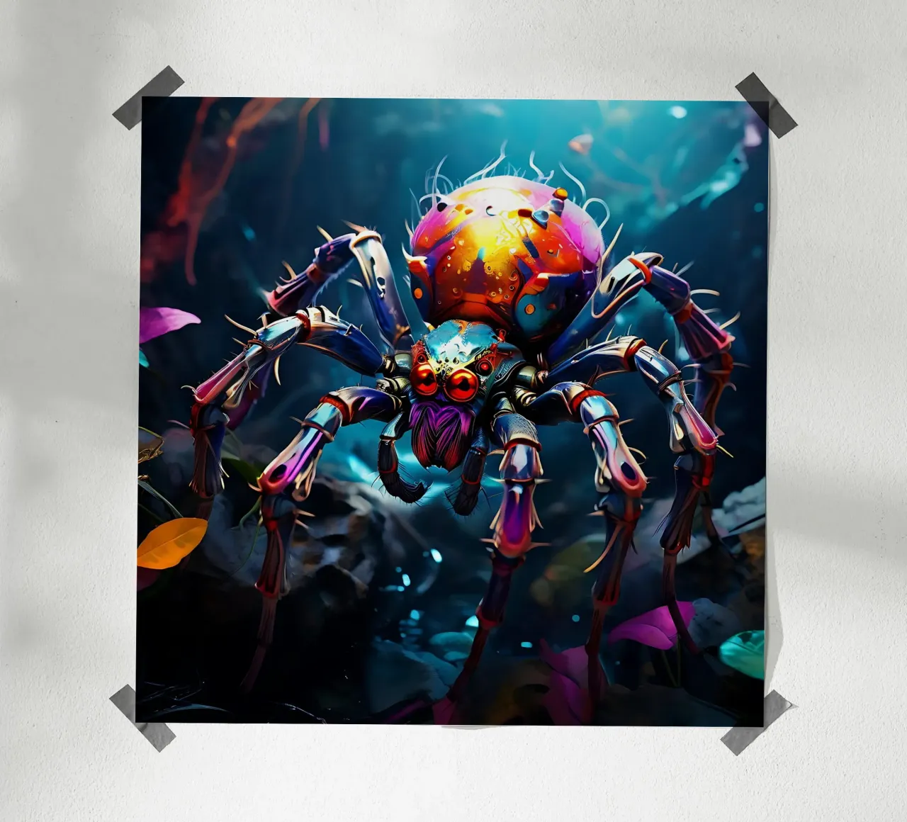 Araignée_Stil_J_1 poster de Tierisch bunt by LK