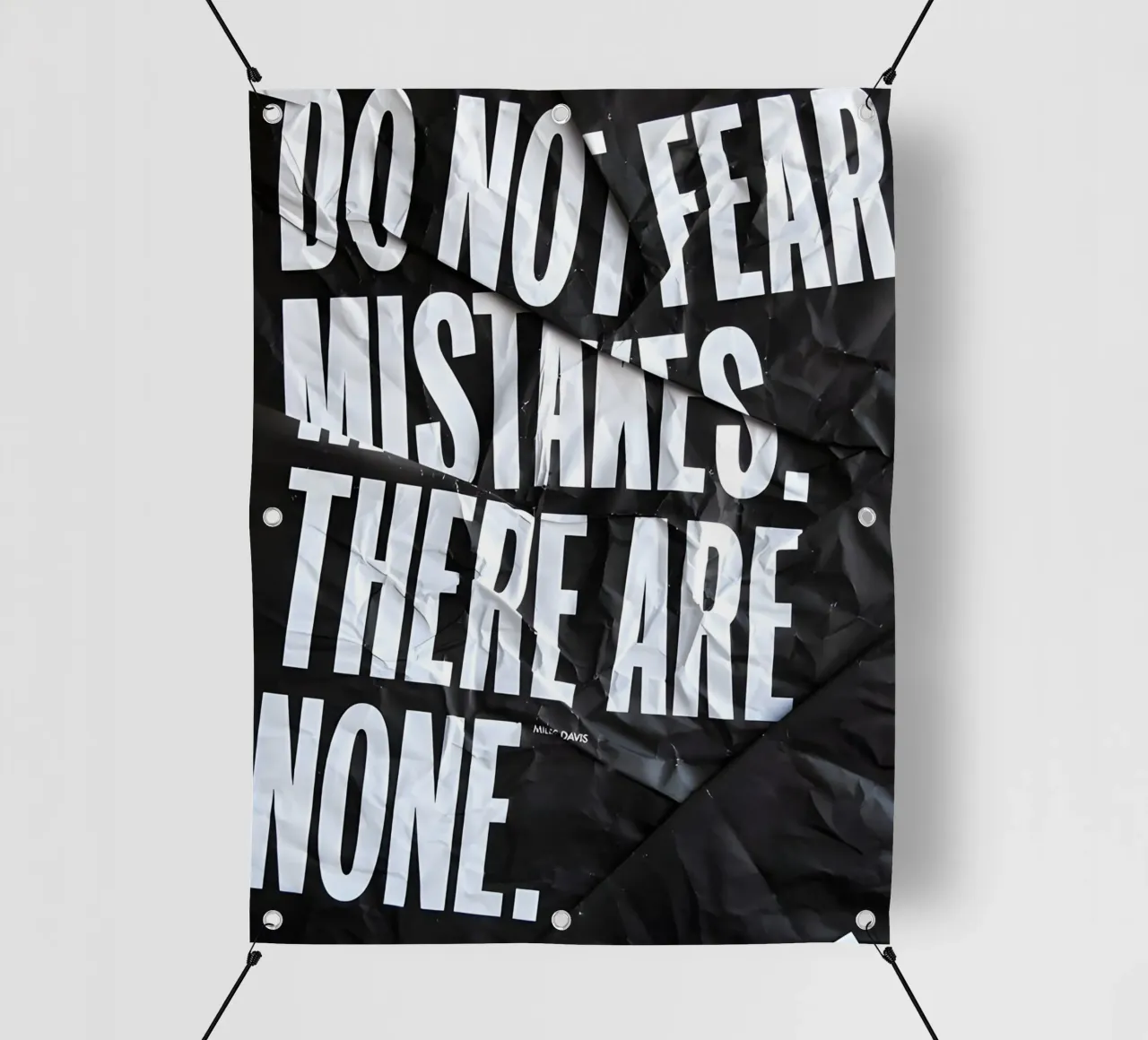 DO NOT FEAR MISTAKES telo in pvc da Type & Tape