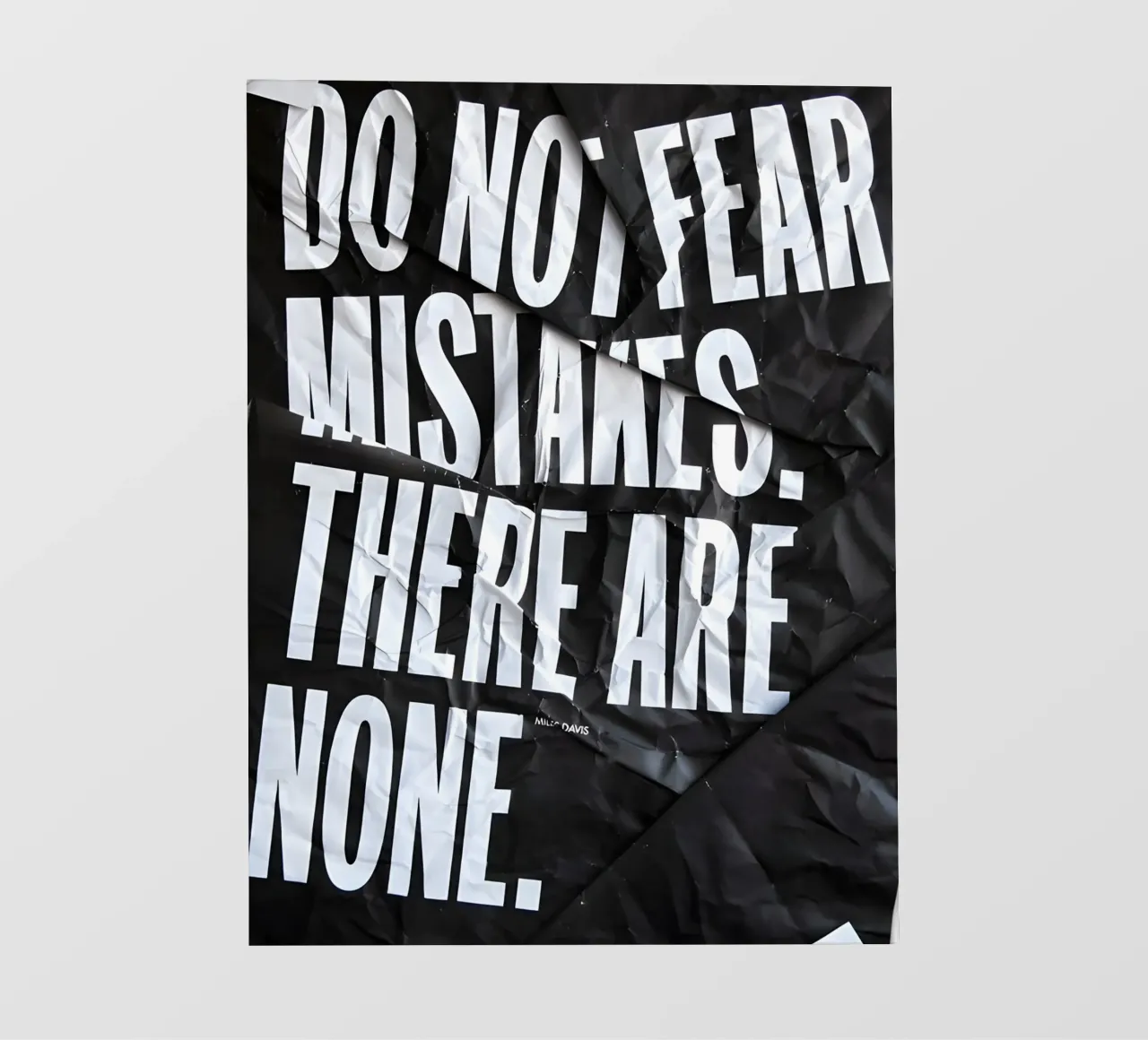 DO NOT FEAR MISTAKES telo in pvc da Type & Tape