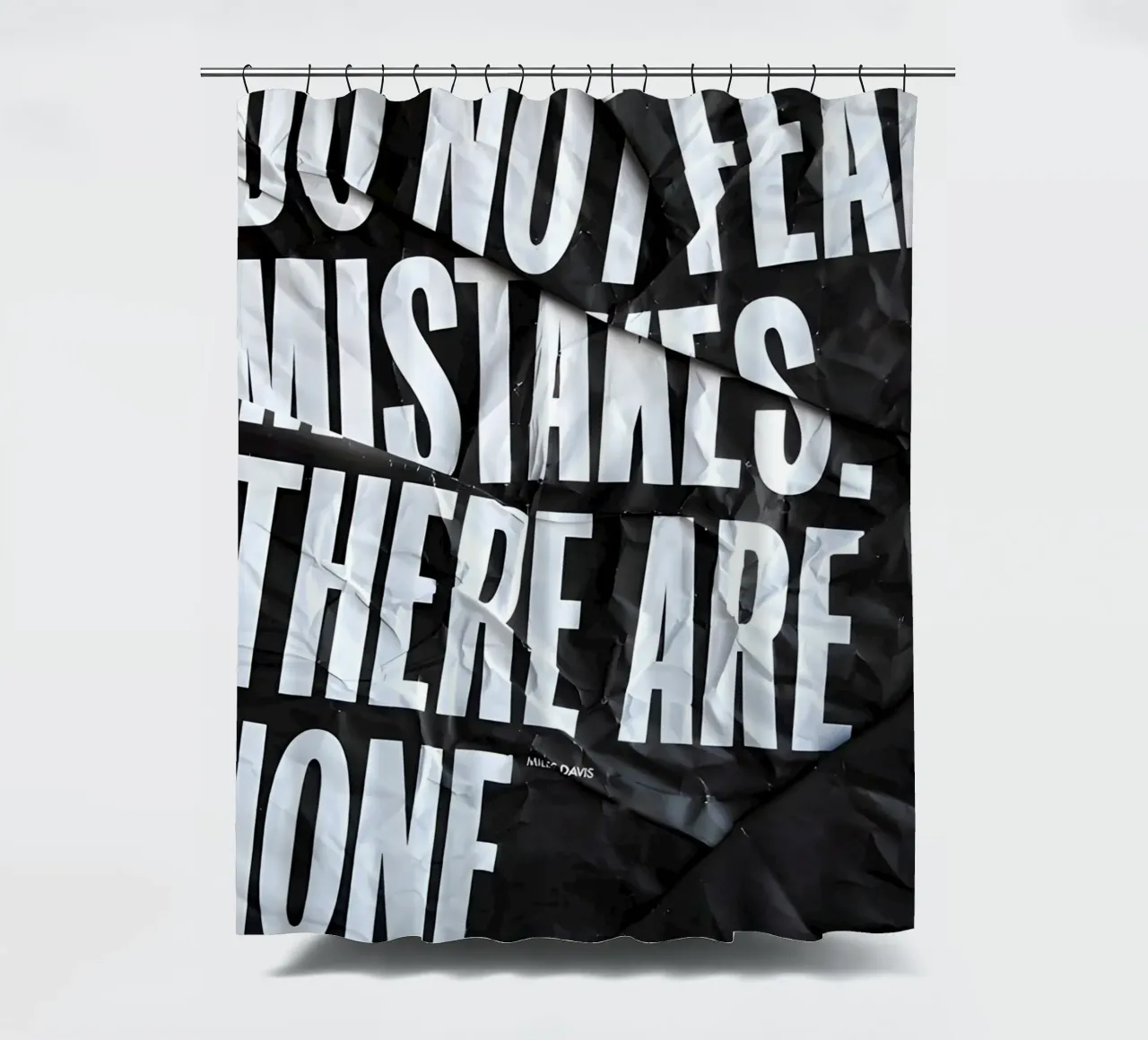 DO NOT FEAR MISTAKES tenda da doccia da Type & Tape