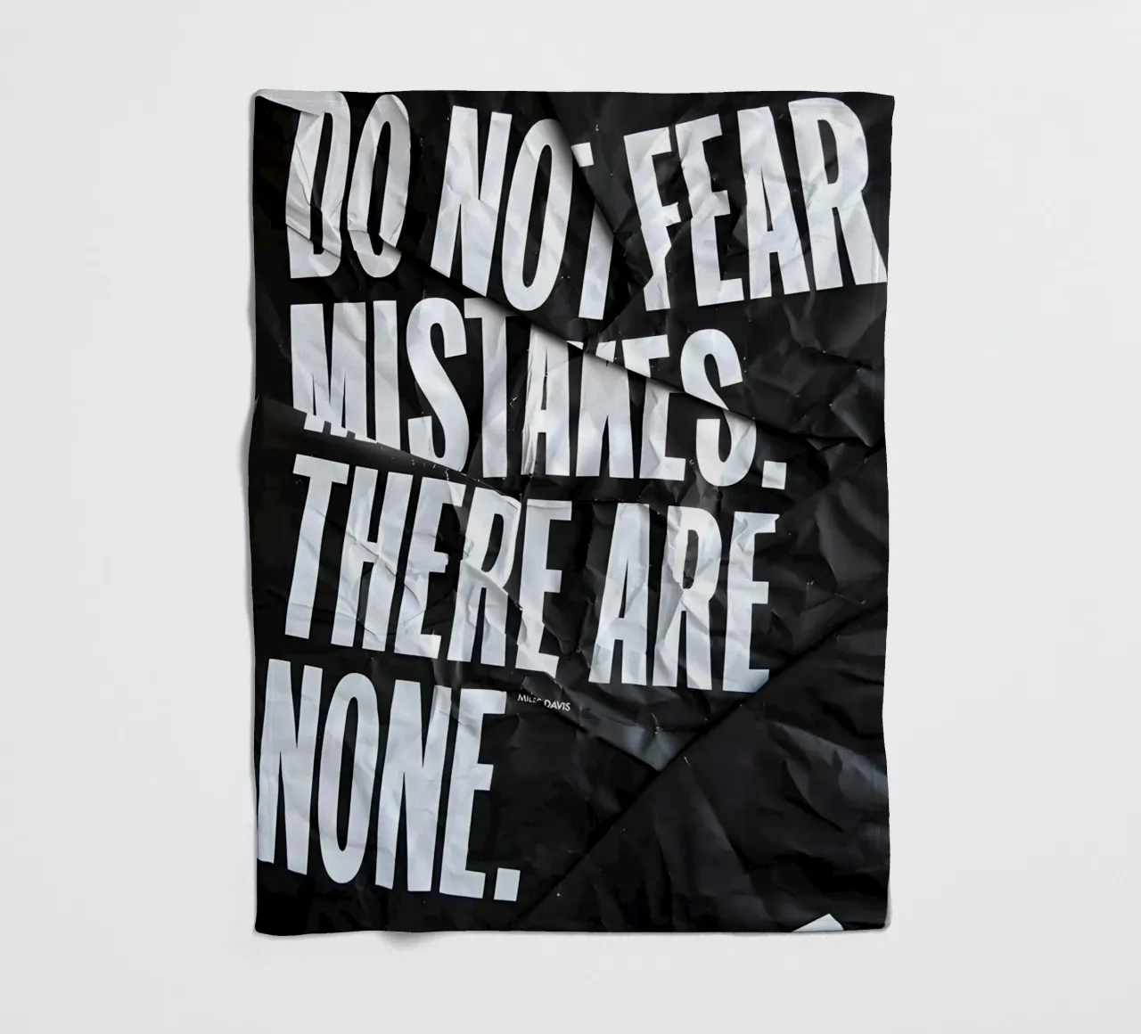 DO NOT FEAR MISTAKES coperta in pile da Type & Tape