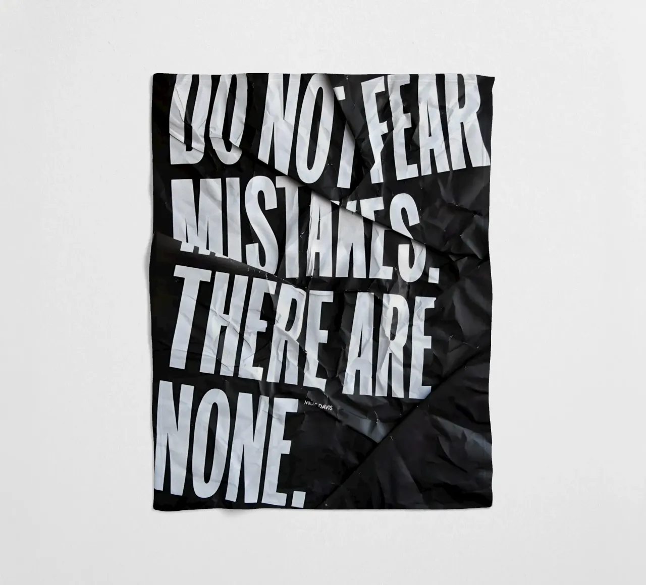 DO NOT FEAR MISTAKES coperta in pile da Type & Tape