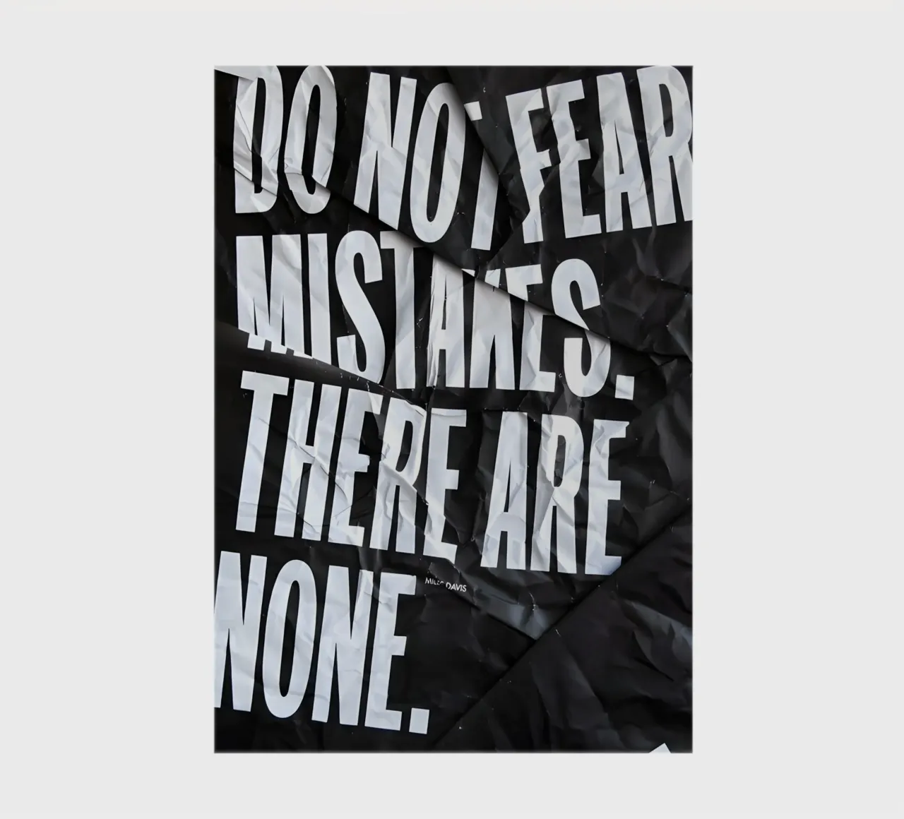 DO NOT FEAR MISTAKES notebook by Type & Tape