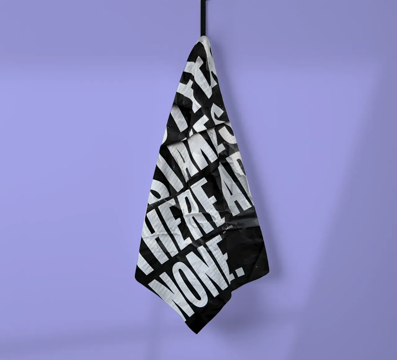 DO NOT FEAR MISTAKES canovaccio da cucina da Type & Tape