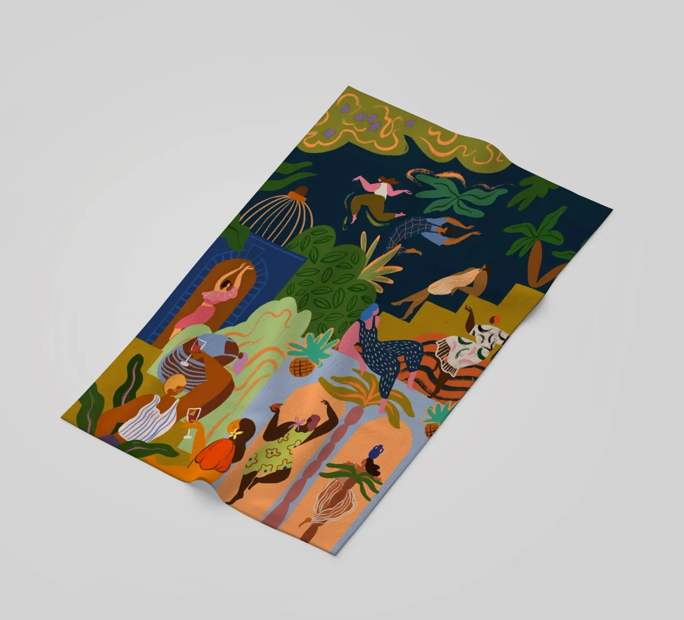 Fiesta beach towel by Arty Guava