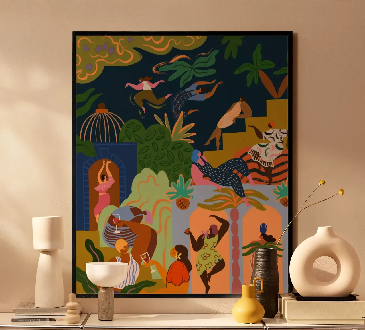 Fiesta poster con telaio in alluminio da Arty Guava
