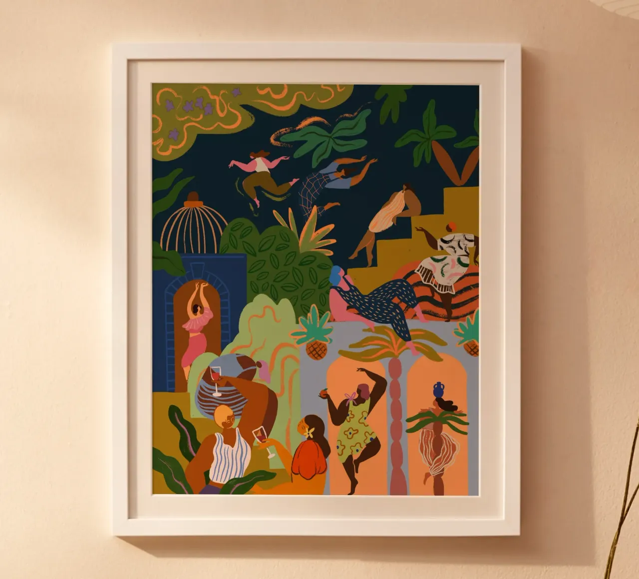 Fiesta poster con telaio in alluminio da Arty Guava