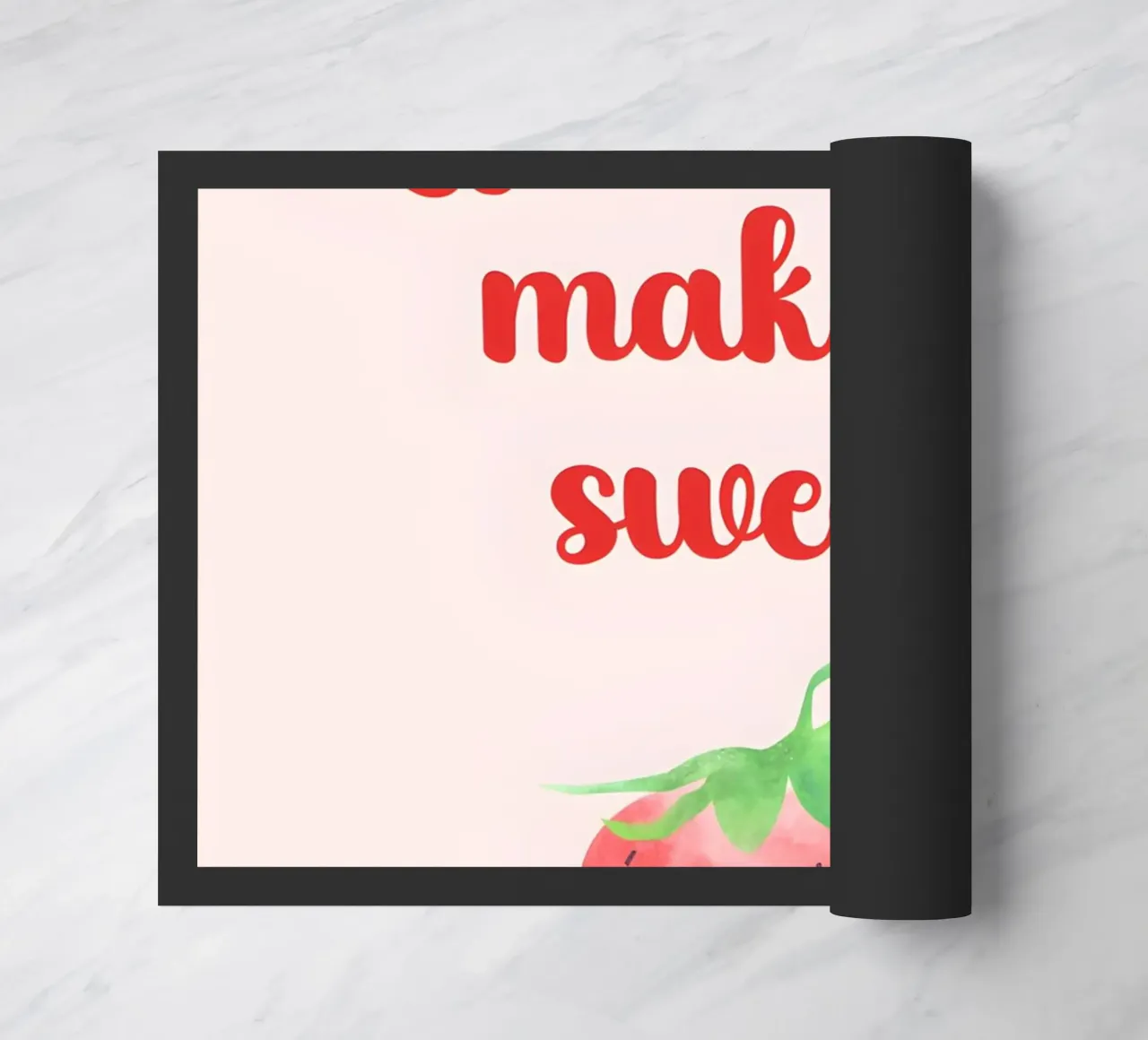 'Life iş short, make it sweet' zerbino da Type & Tape