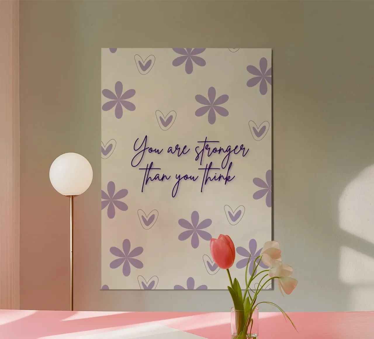 You are stronger poster da Type & Tape