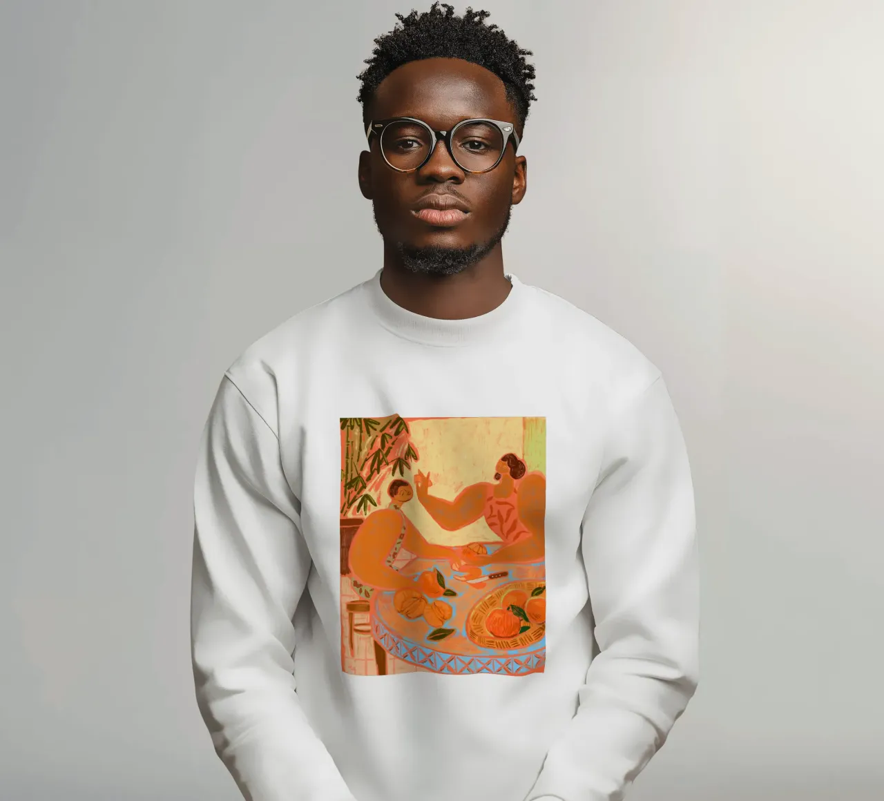 A Slice of Mandarin sweatshirt by Arty Guava