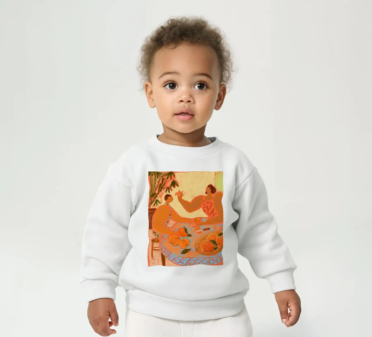 A Slice of Mandarin felpa neonato da Arty Guava