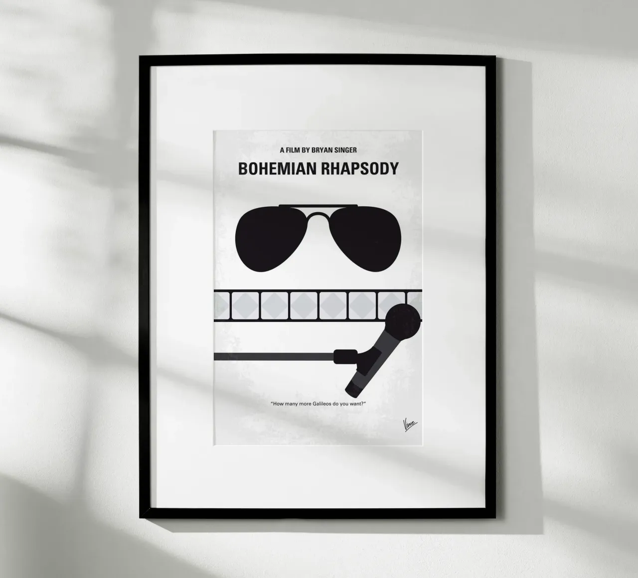 Bohemian Rhapsody ll poster con telaio in legno da James