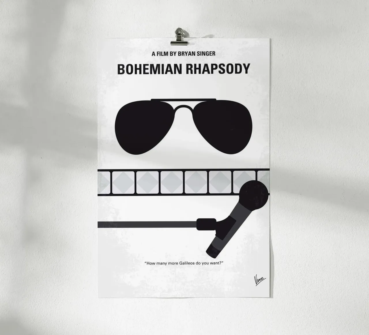 Bohemian Rhapsody ll poster con telaio in legno da James