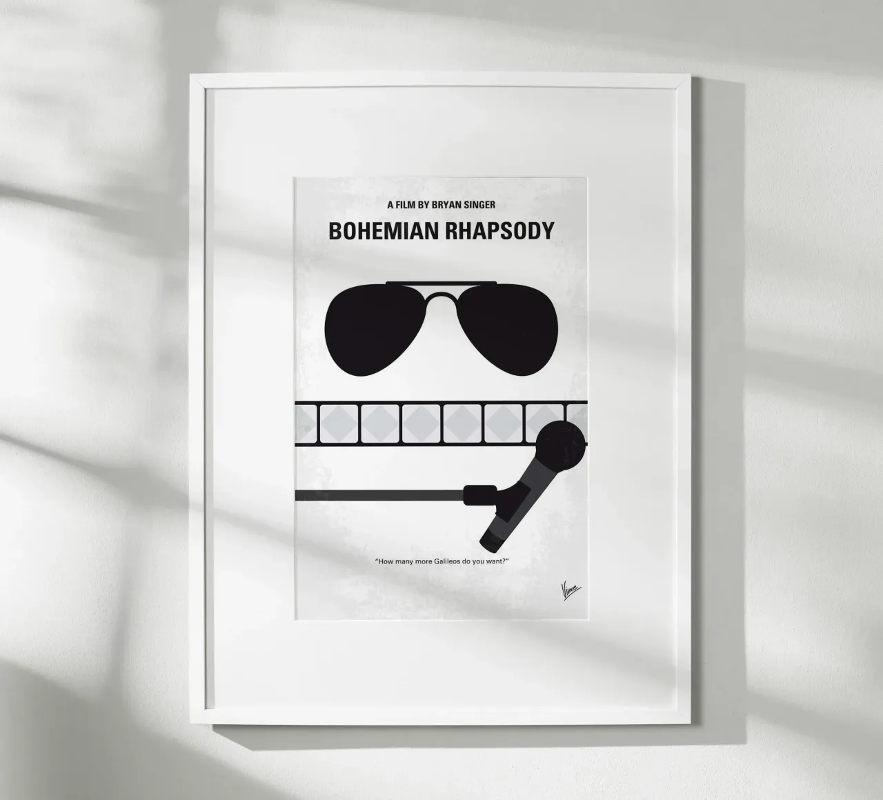 Bohemian Rhapsody ll poster con telaio in legno da James