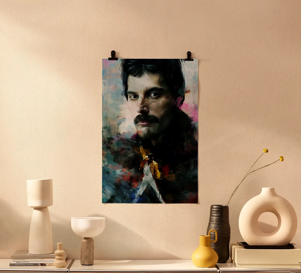 Bohemian Rhapsody poster con telaio in legno da James