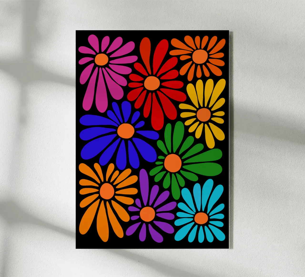 Rainbow flowers plexiglass da TijanaArtStudio88