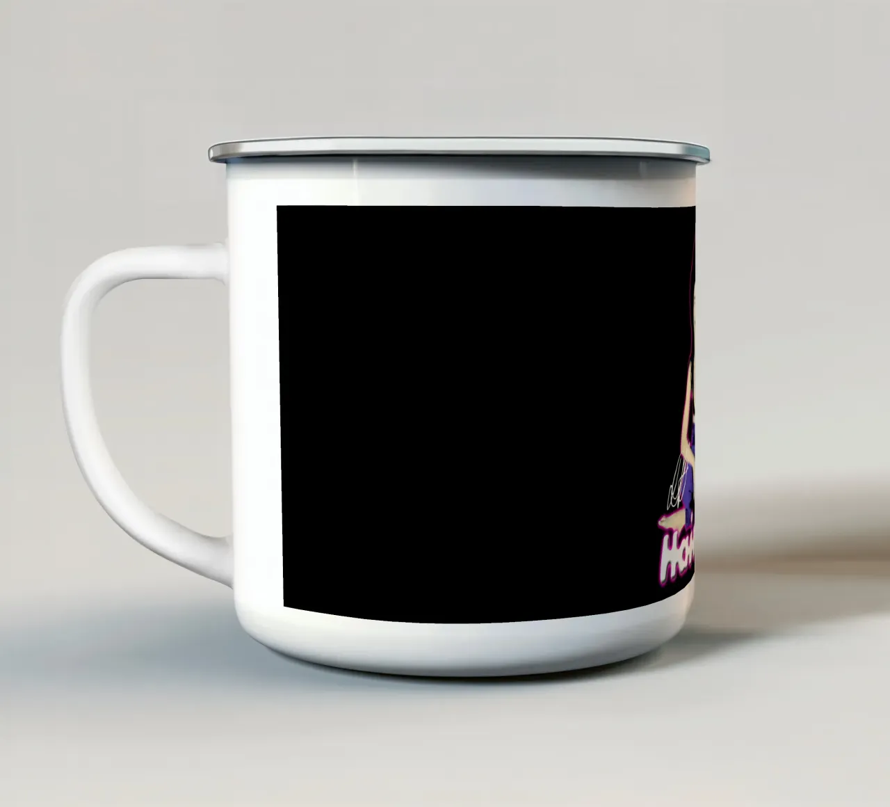 Maglietta Haims Something on Essential tazza in smalto da igoshartwrks