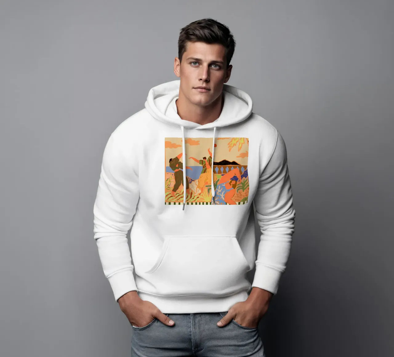 Dancing In Paradise felpa con cappuccio da Arty Guava