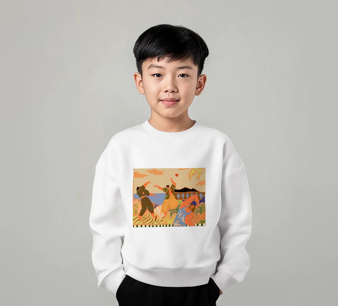Dancing In Paradise sudadera para niño de Arty Guava