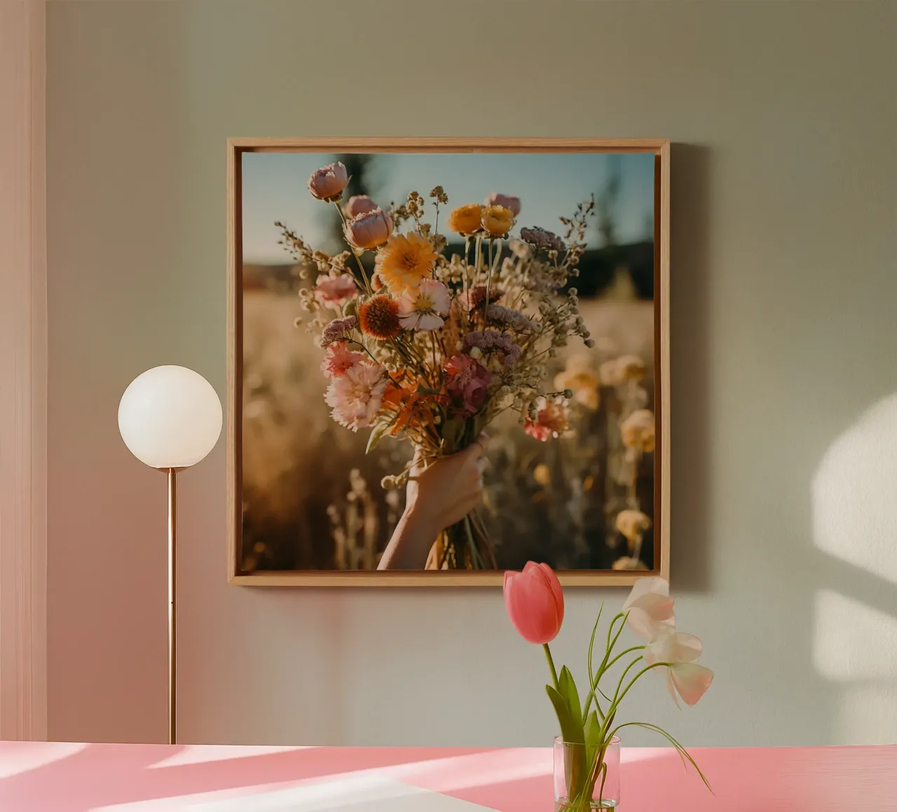 Field Offering canvas with Floater frame by StillVibe Home