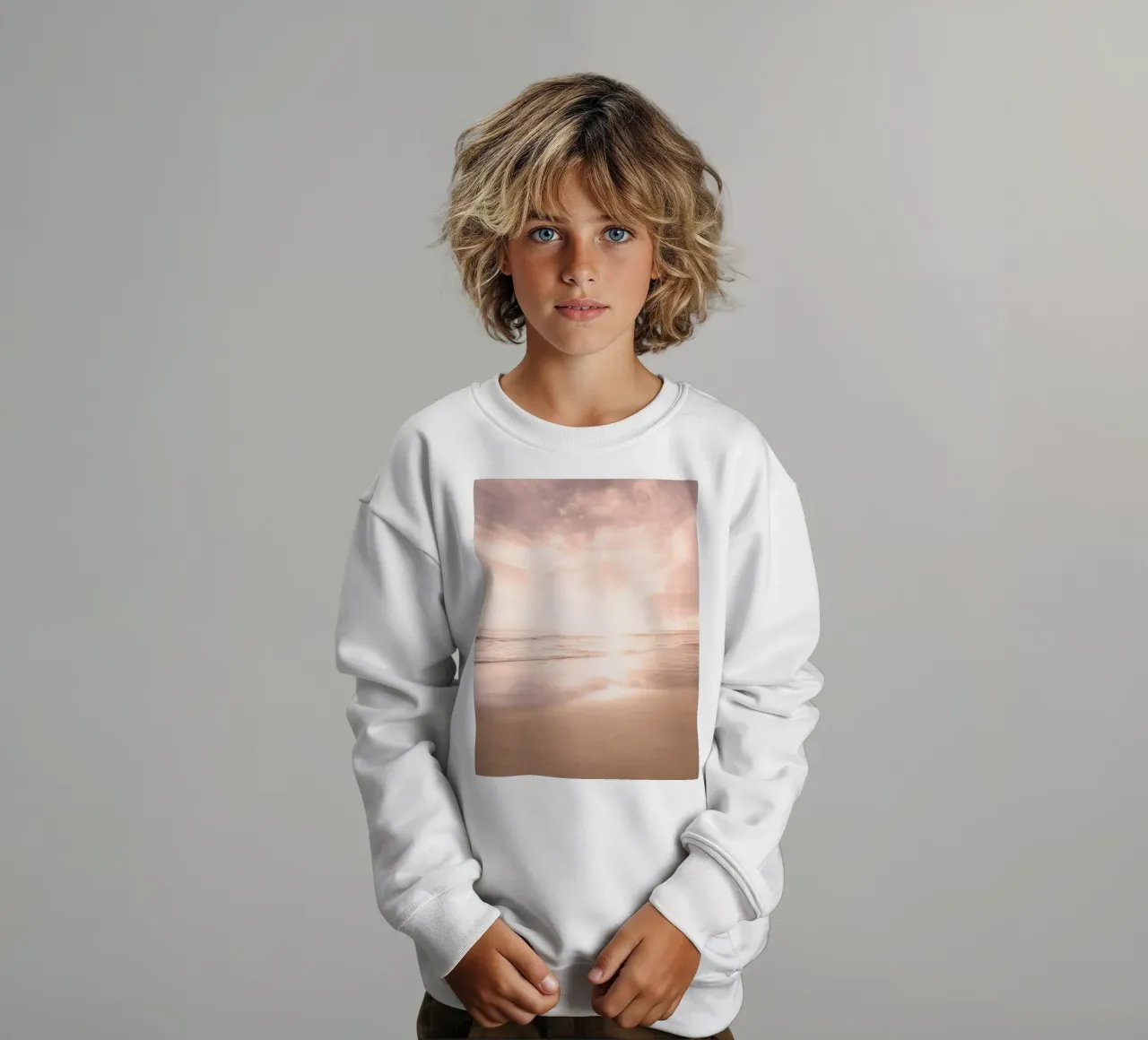 Sunset Beach Scene felpa bambino da Stay Positive Design