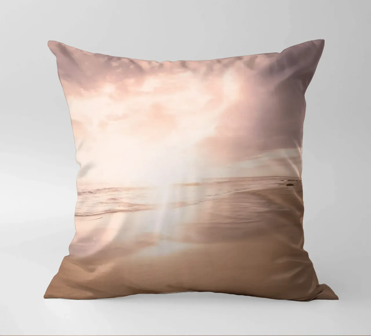 Sunset Beach Scene cuscino da Stay Positive Design