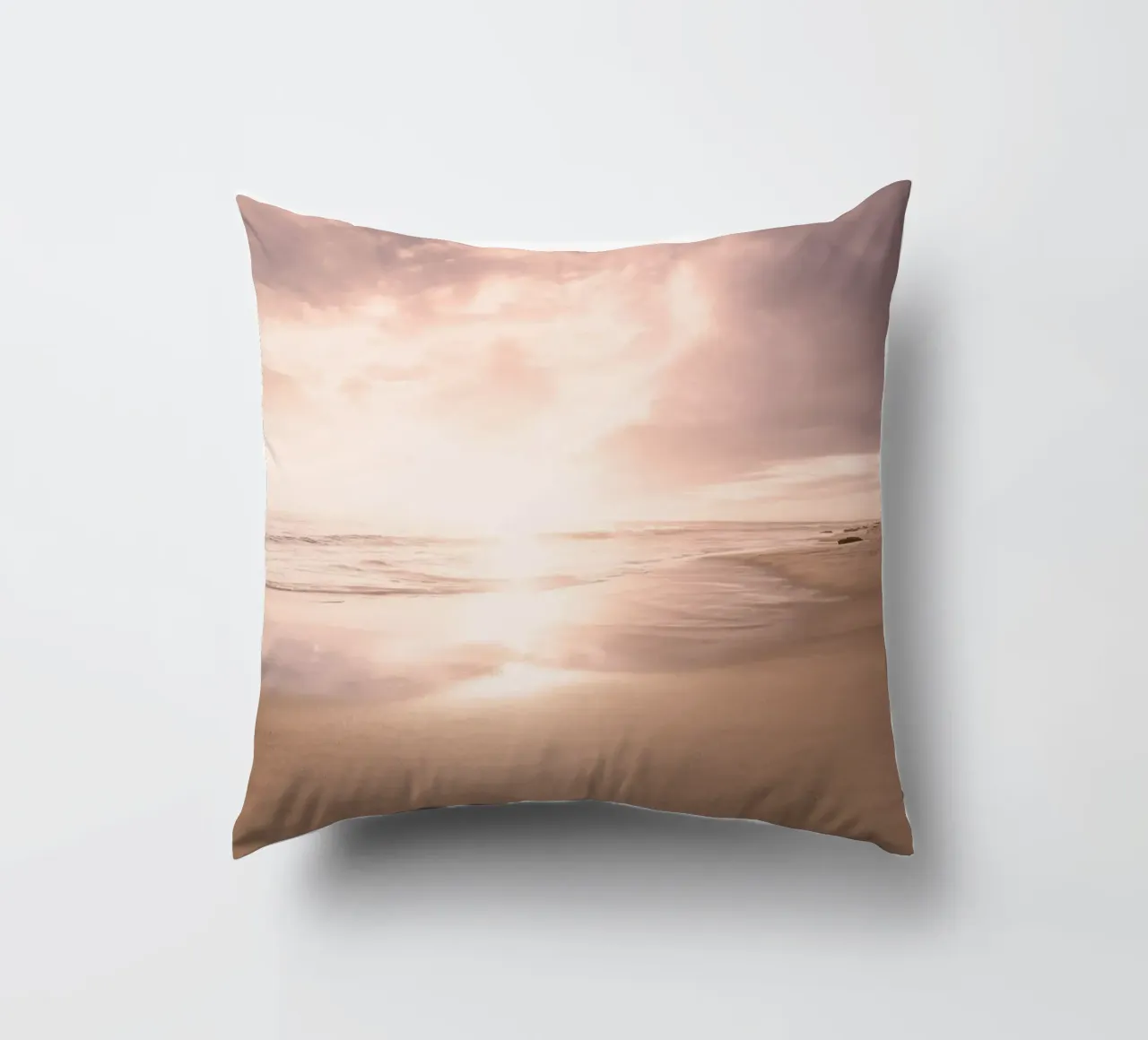 Sunset Beach Scene cuscino da Stay Positive Design