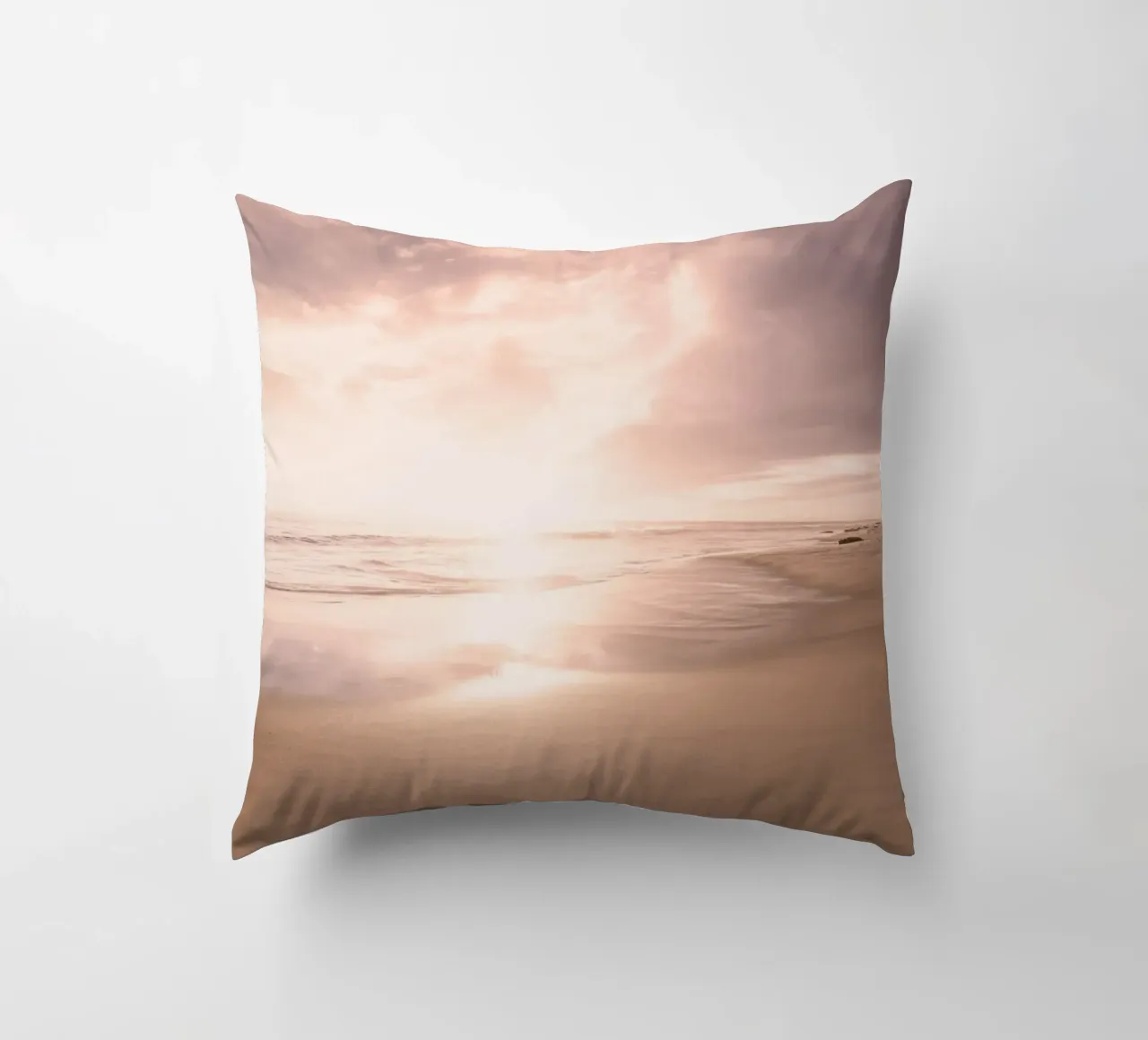Sunset Beach Scene cuscino da Stay Positive Design