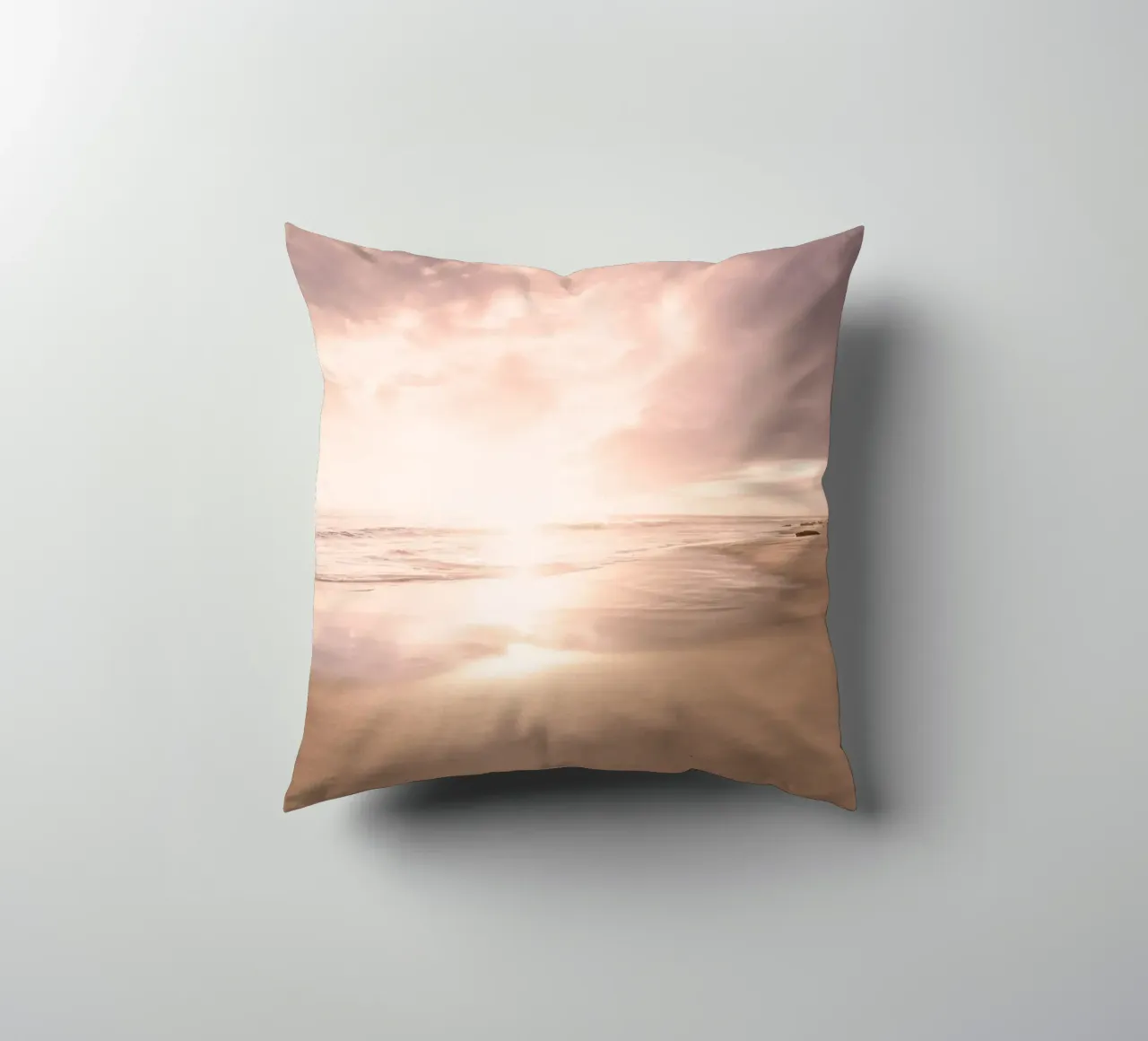 Sunset Beach Scene cuscino da Stay Positive Design