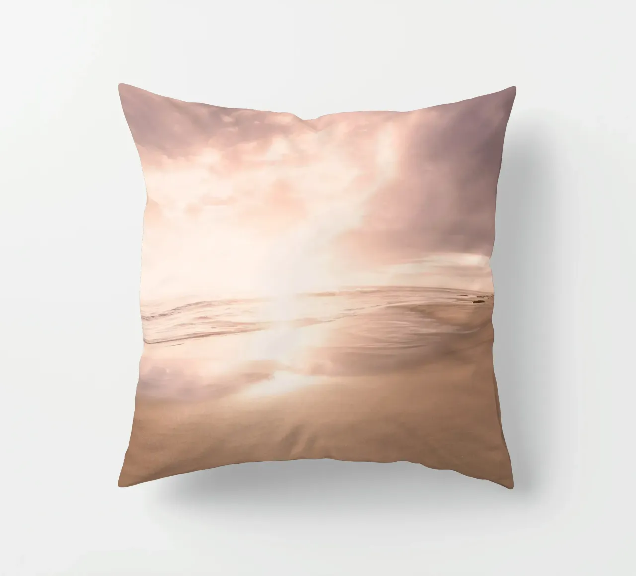 Sunset Beach Scene cuscino da Stay Positive Design