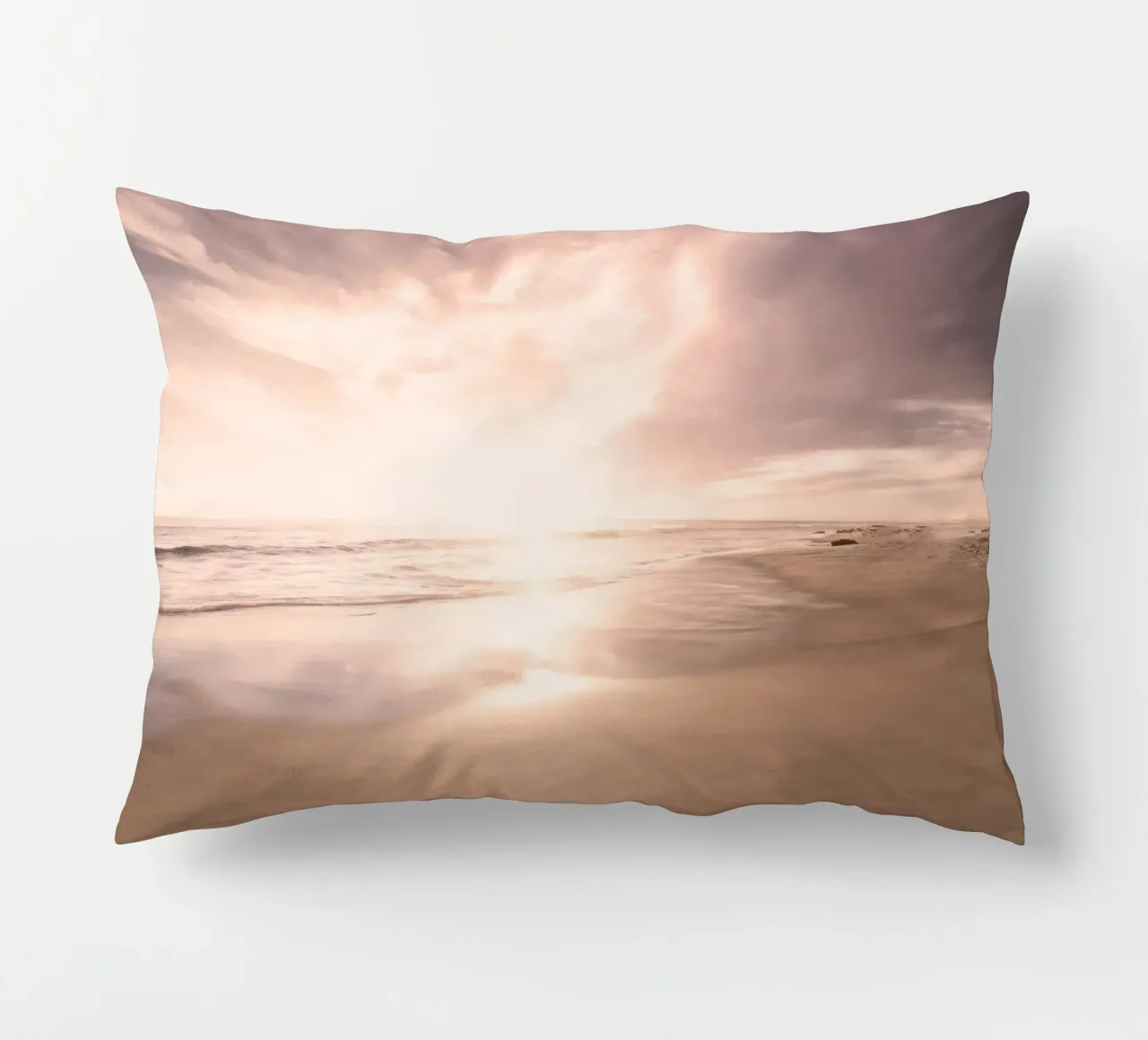Sunset Beach Scene cuscino da Stay Positive Design