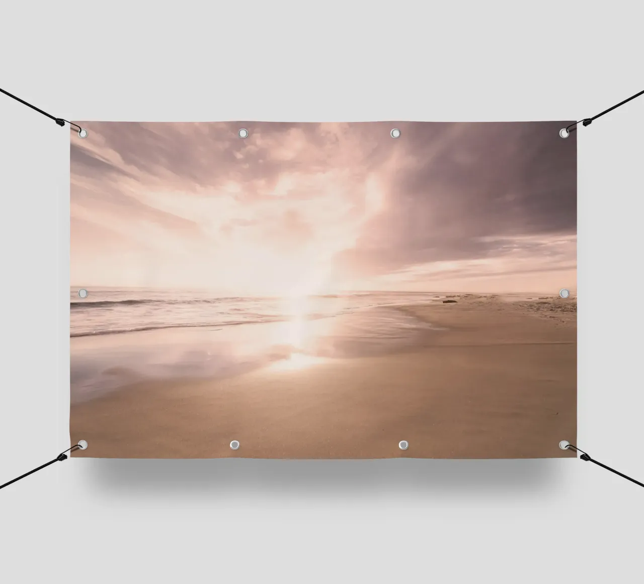 Sunset Beach Scene telo in pvc da Stay Positive Design