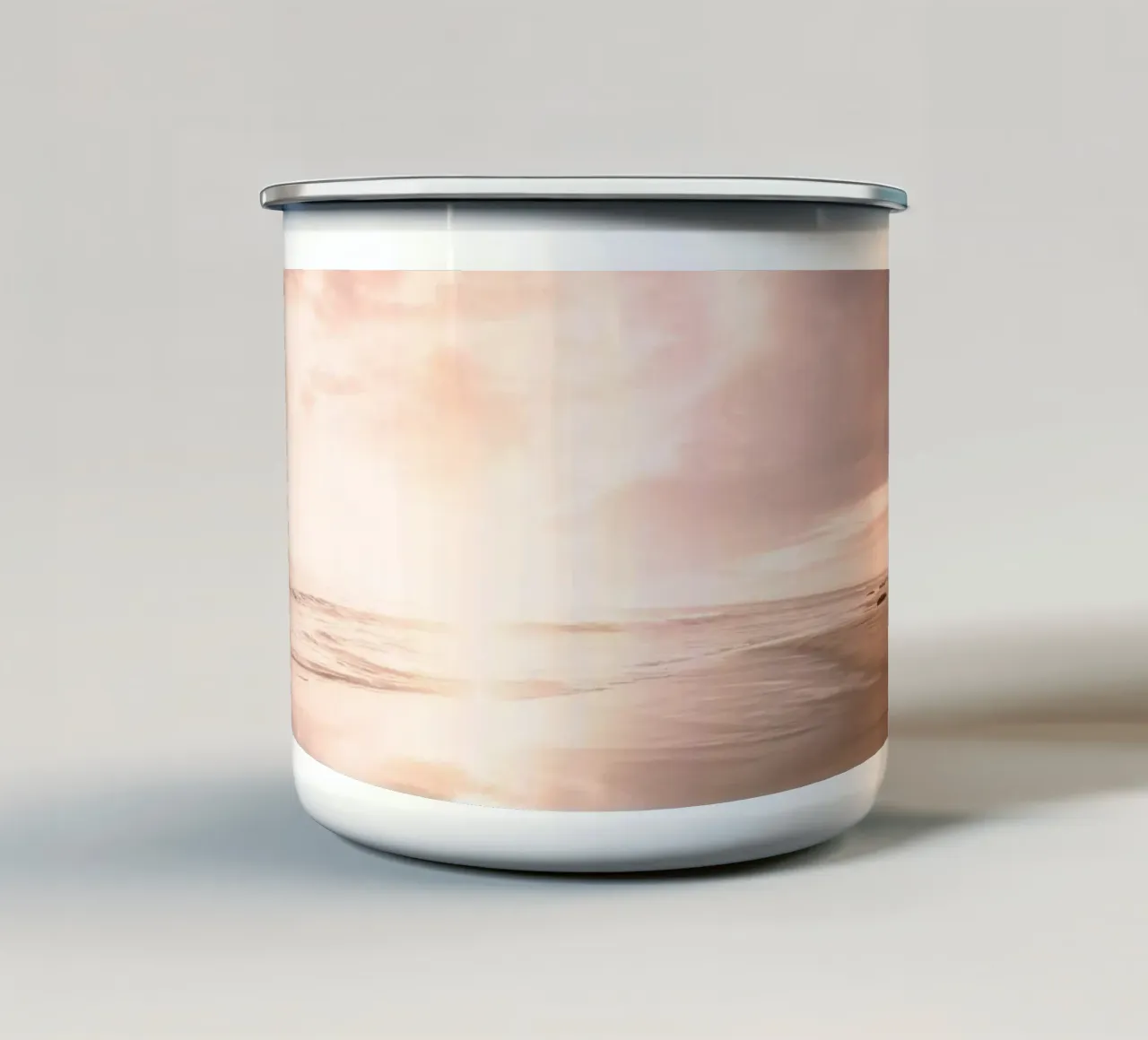 Sunset Beach Scene tazza in smalto da Stay Positive Design