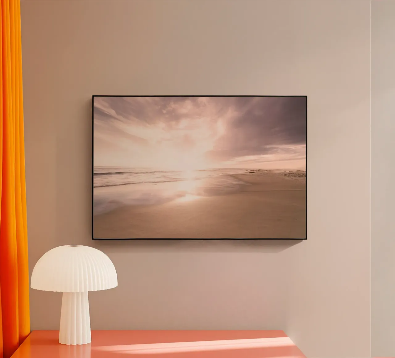 Sunset Beach Scene plexiglass da Stay Positive Design