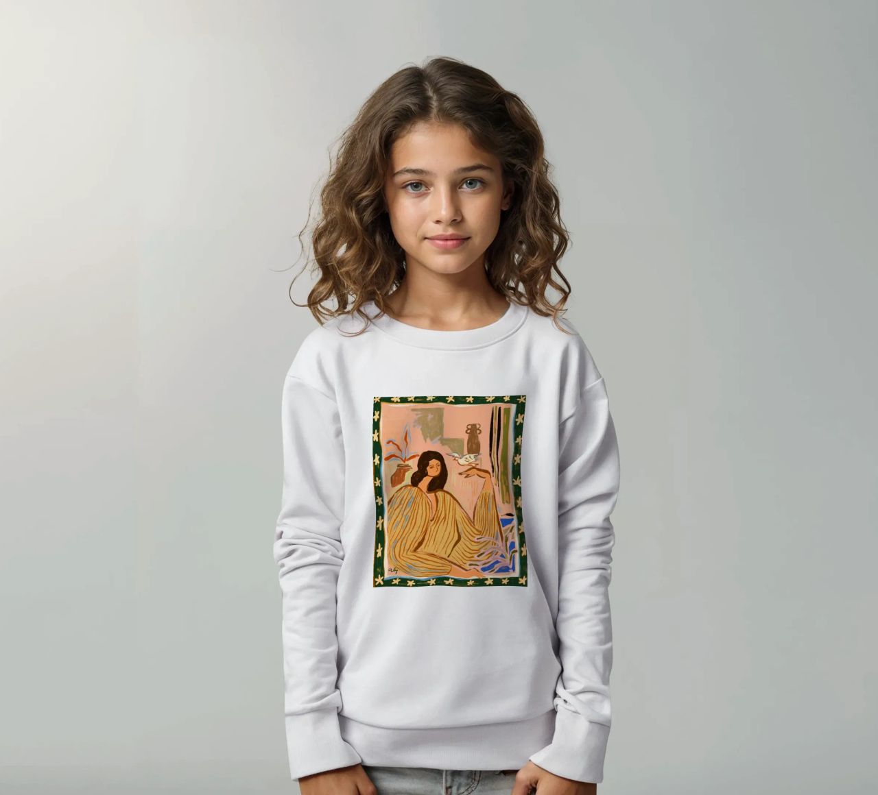 Hello Birdy felpa bambino da Arty Guava