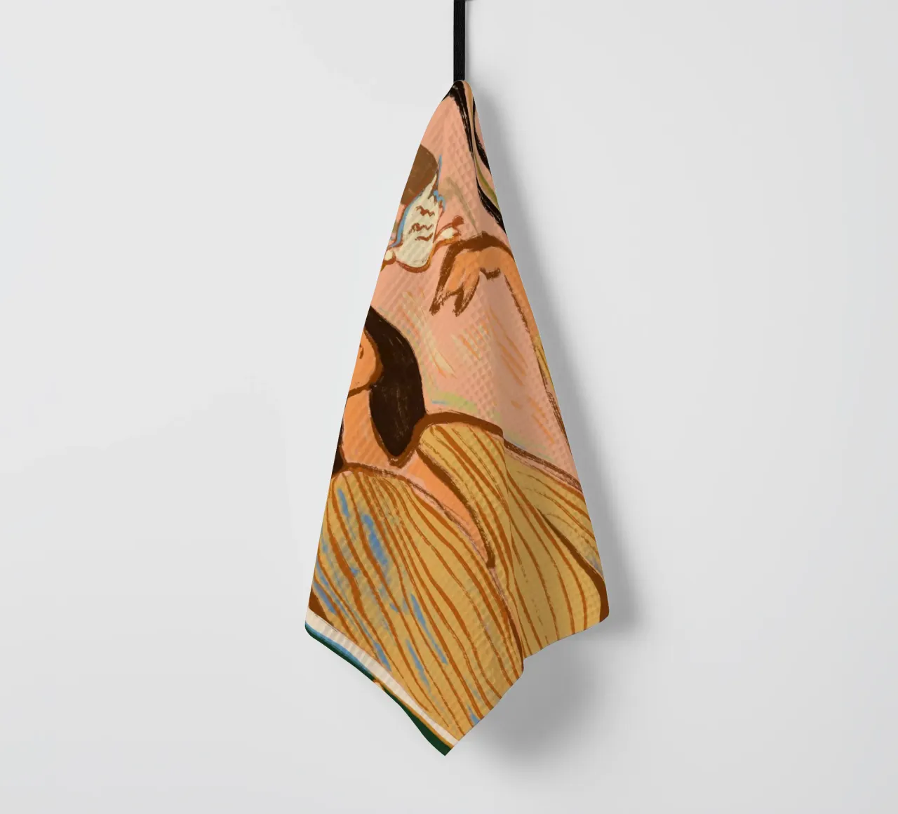 Hello Birdy tea towel by Arty Guava