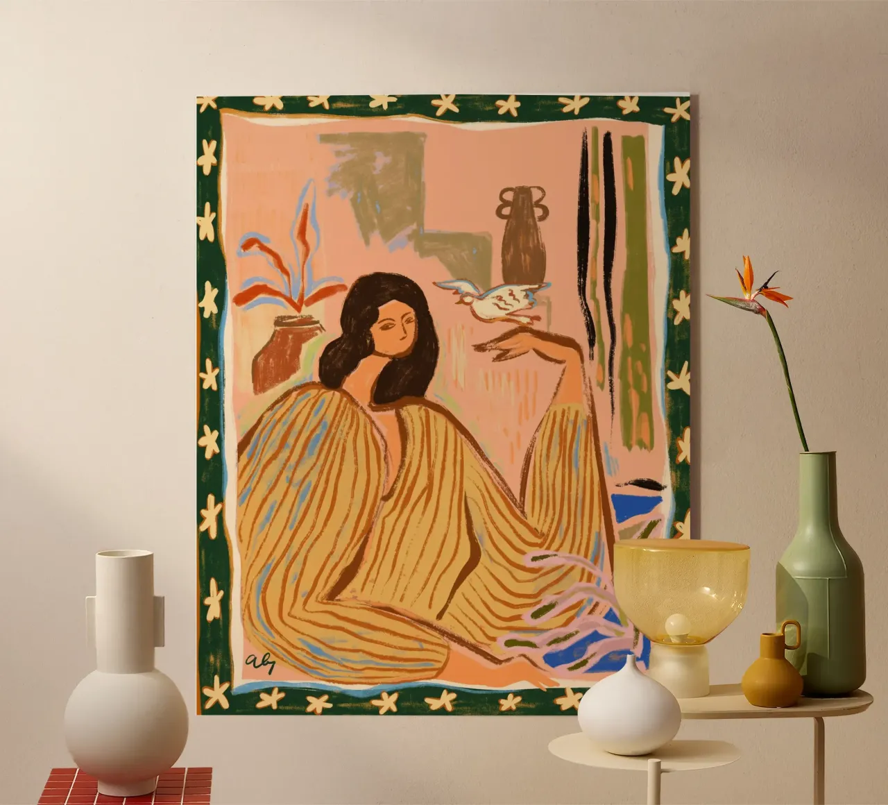 Hello Birdy plexiglass da Arty Guava