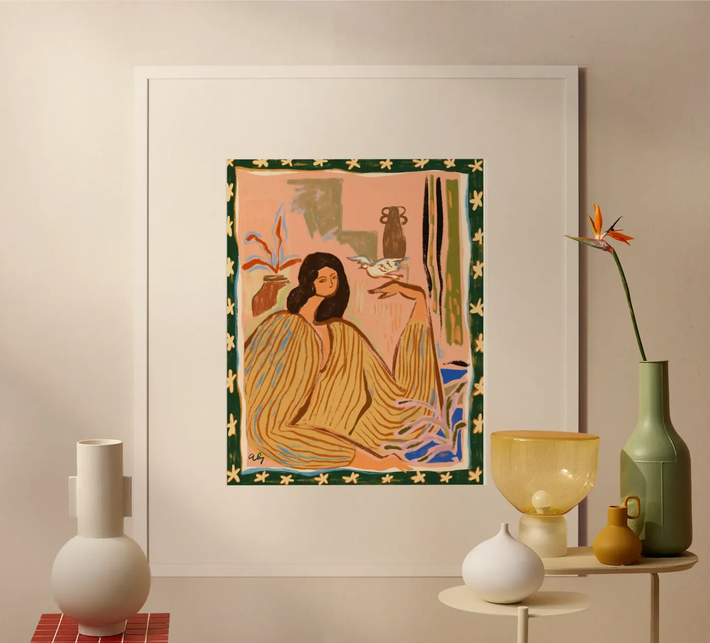 Hello Birdy poster by Arty Guava