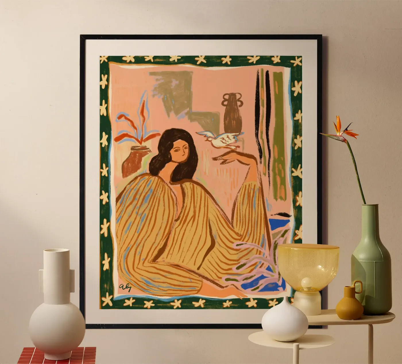 Hello Birdy poster by Arty Guava